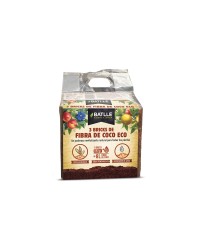 Pack 3 bricks fibra de coco (25L sustrato)
